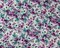 Purple-Teal-Multi Poly Floral Print Ogee Dobby Chiffon Woven Fabric By the Yard